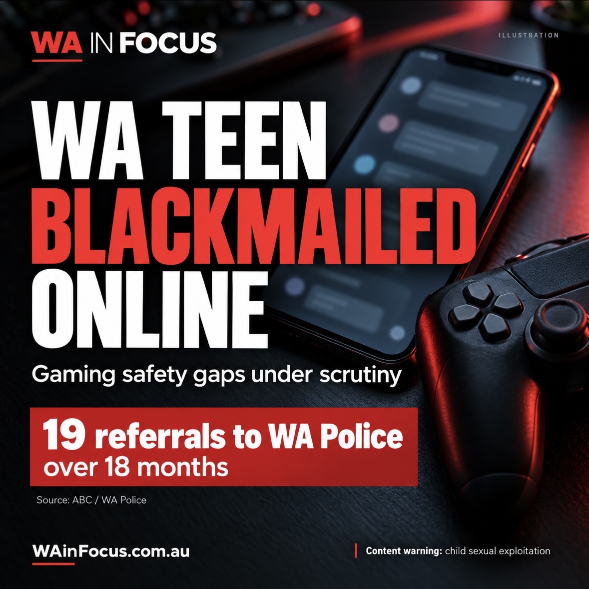 WA TEEN BLACKMAILED AS GAMING SAFETY GAPS EXPOSED