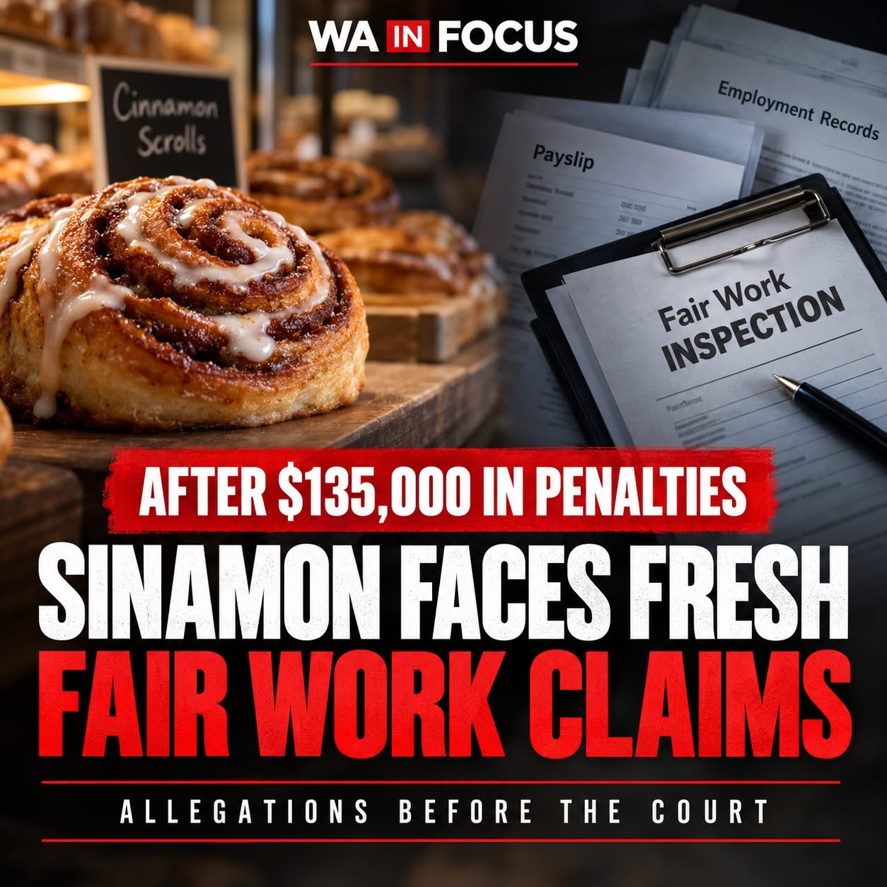 AFTER $135k IN PENALTIES, SINAMON FACES FRESH CLAIMS OF UNDERPAYING WORKERS