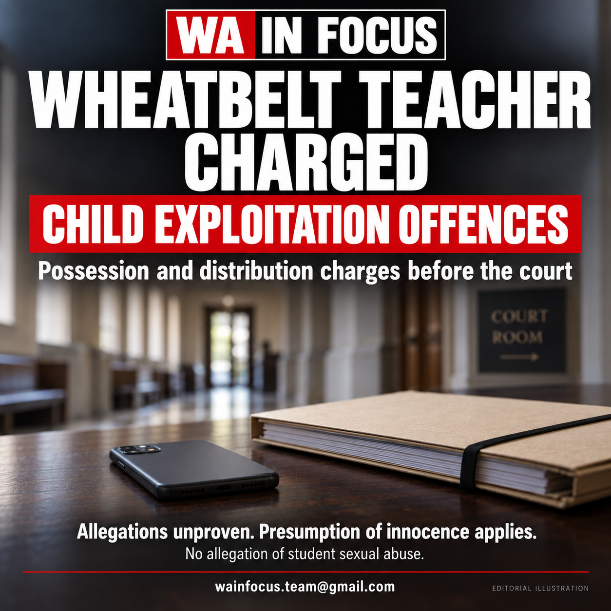 TEACHER CHARGED WITH CHILD EXPLOITATION OFFENCES
